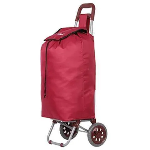 Hoppa Mini 47L Lightweight Wheeled Shopping Trolley, 2023 Model, Hard Wearing & Foldaway for Easy Storage With 1 years Guarantee