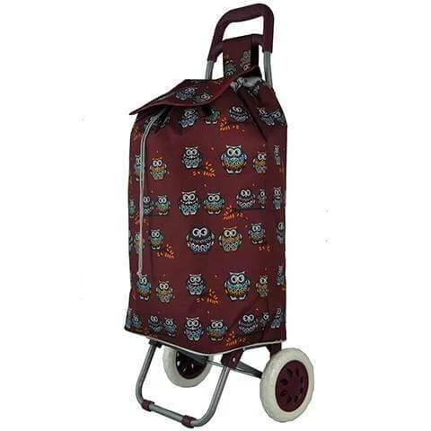 Hoppa Mini 47L Lightweight Wheeled Shopping Trolley, 2023 Model, Hard Wearing & Foldaway for Easy Storage With 1 years Guarantee