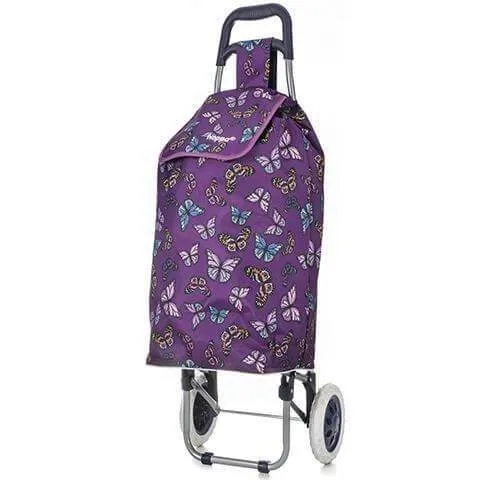 Hoppa Mini 47L Lightweight Wheeled Shopping Trolley, 2023 Model, Hard Wearing & Foldaway for Easy Storage With 1 years Guarantee