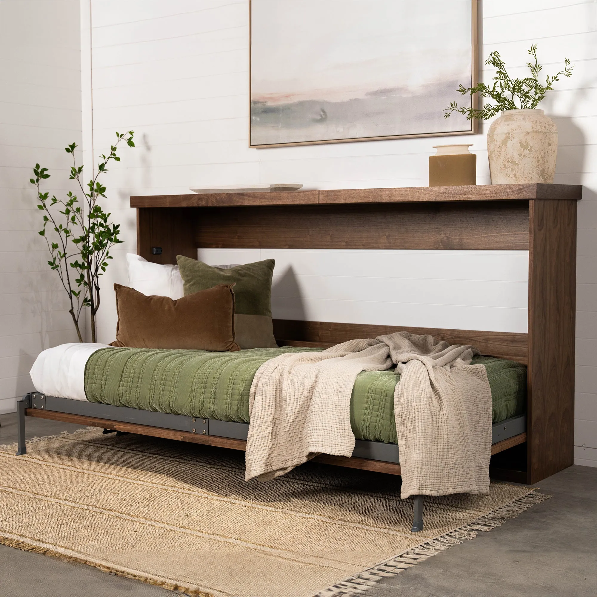 Horizontal Murphy Bed - Twin (Unassembled)