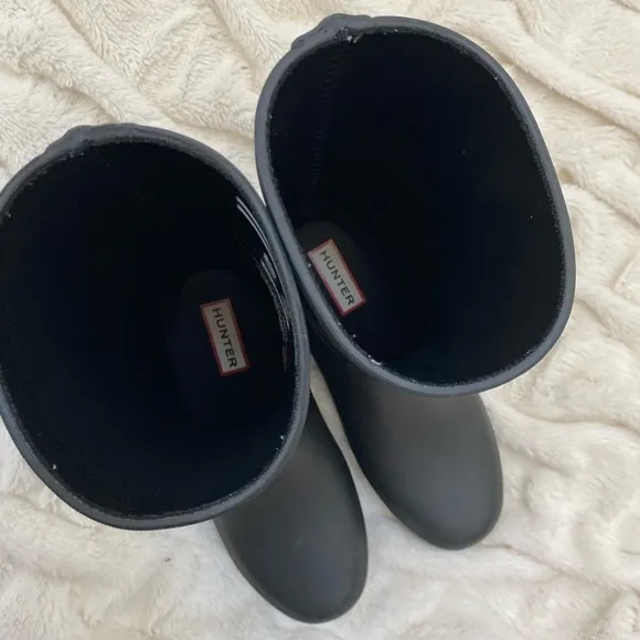 Hunter Original Refined Short Rain Boot Black