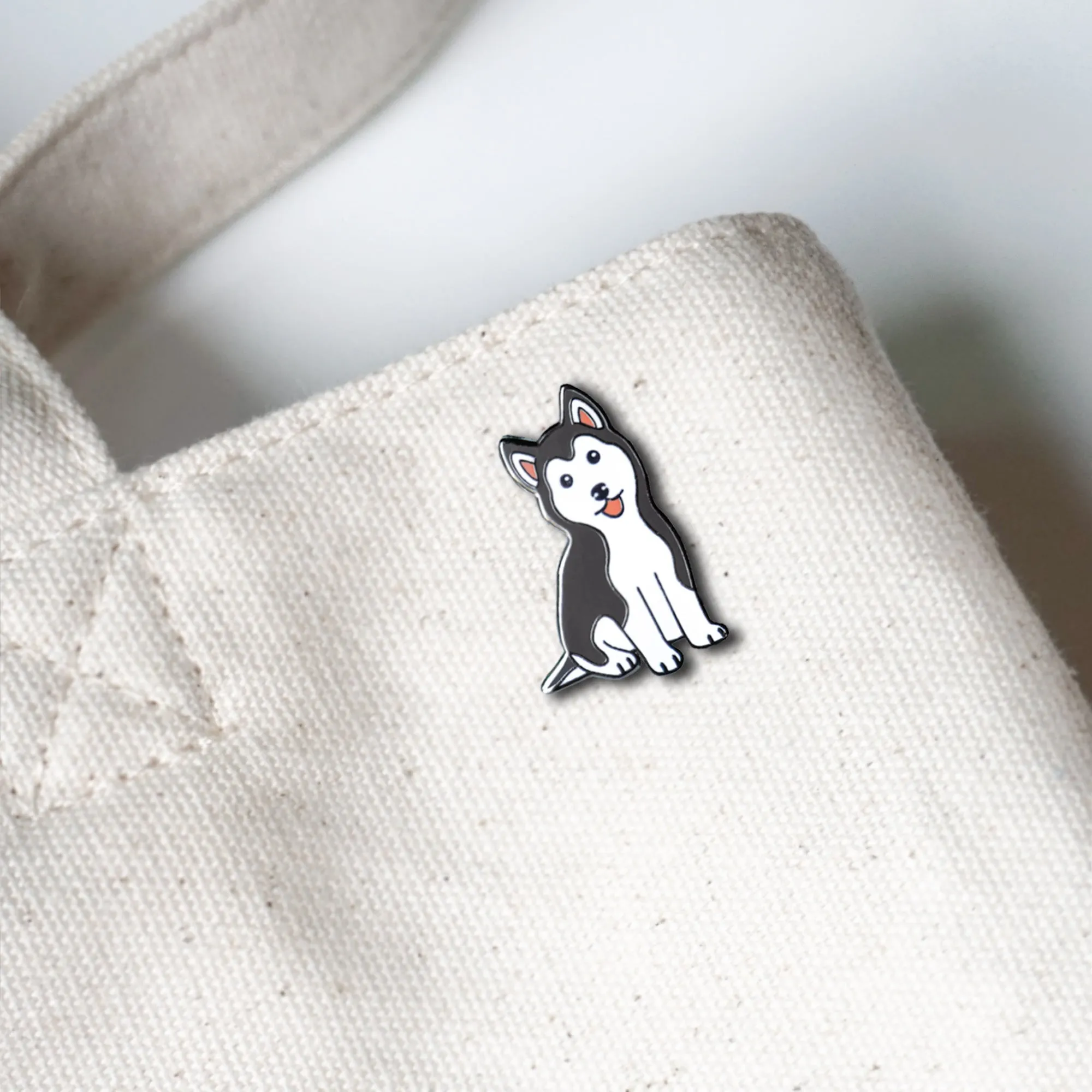 Husky Dog Puppy Lapel Enamel Pin