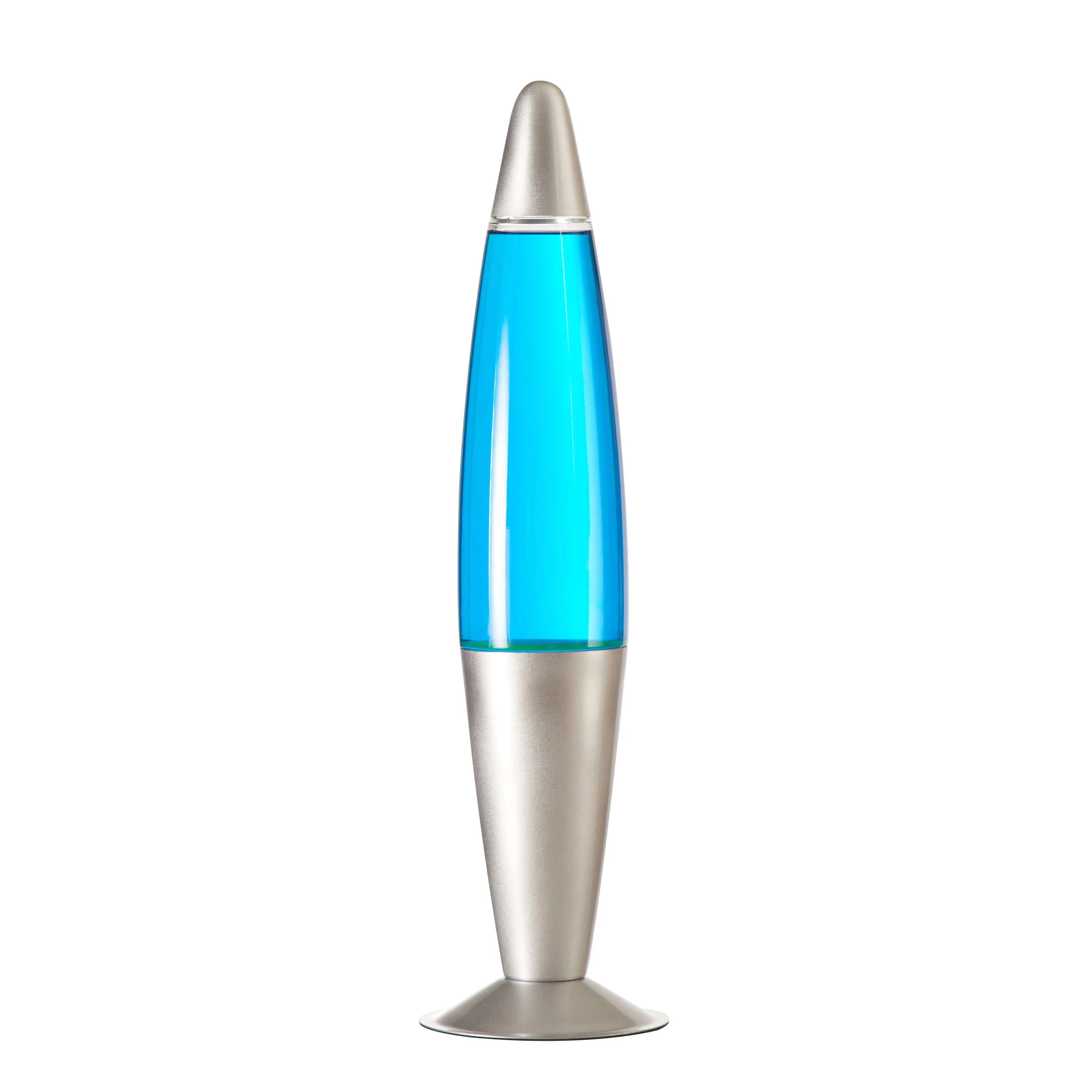 Import to AutoDS    Urban Shop, 16" Yellow/Blue Lava Motion Volcano Lamp, Yellow Wax in Blue Liquid, Silver Metal Base, LED