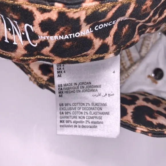 INC ANIMAL PRINT SKIRT