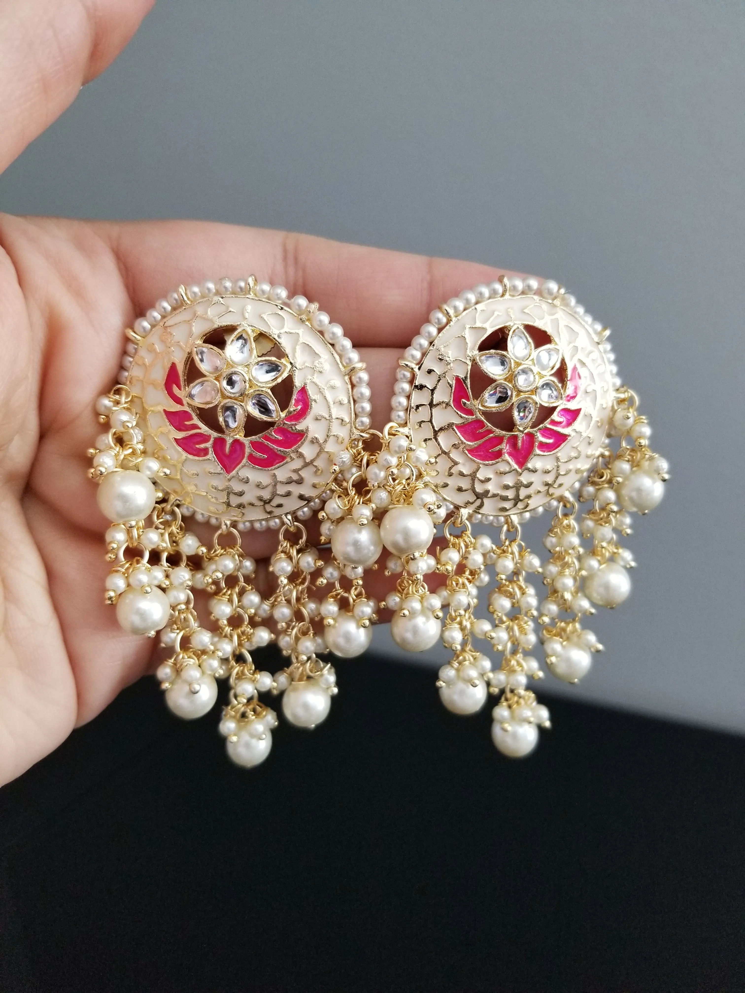 Indo Western Trendy Earring With Gold Plating