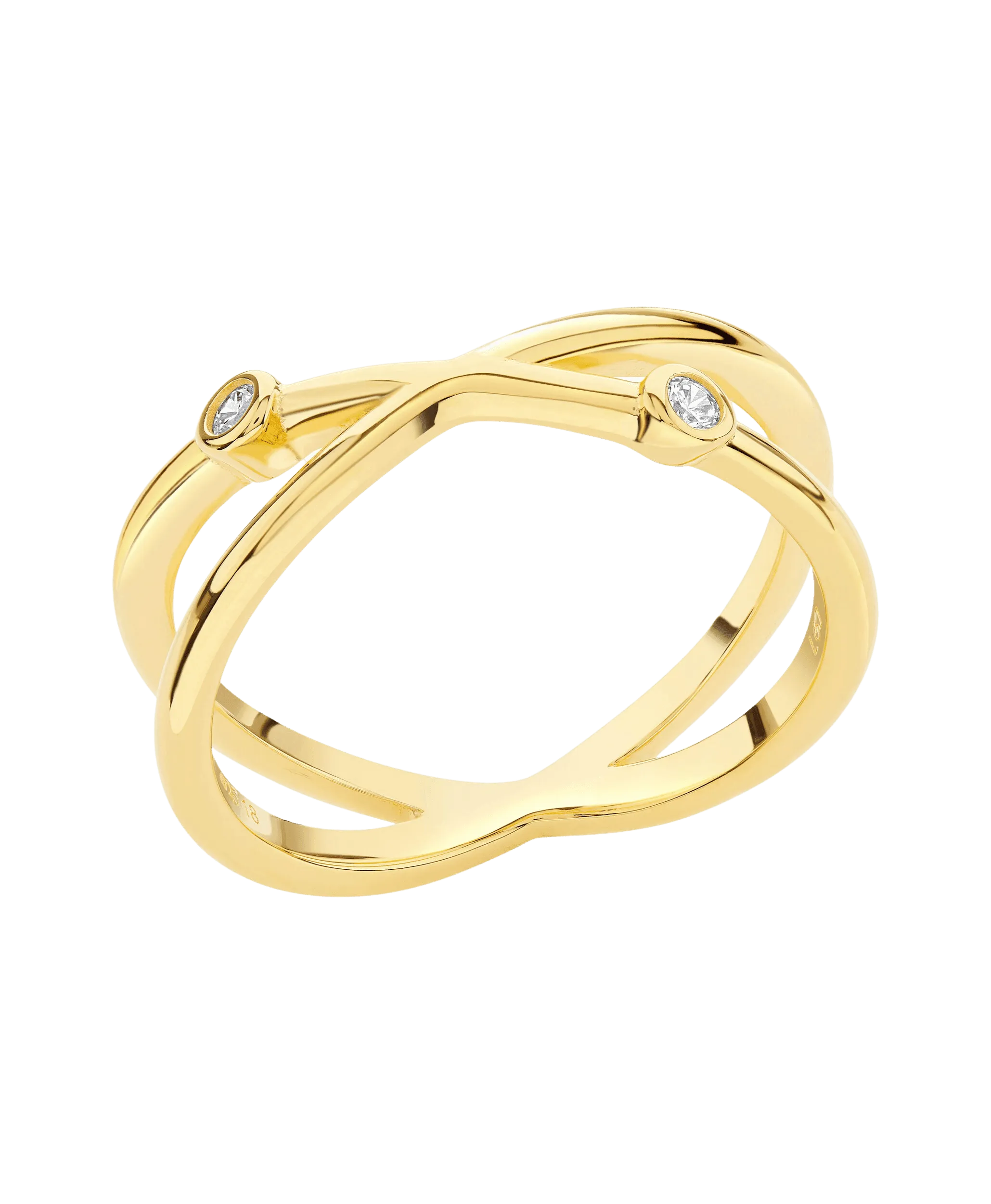 Isla Ring White 18ct Gold Plated