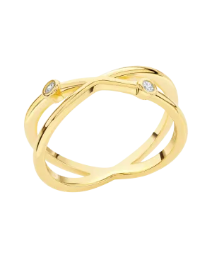 Isla Ring White 18ct Gold Plated