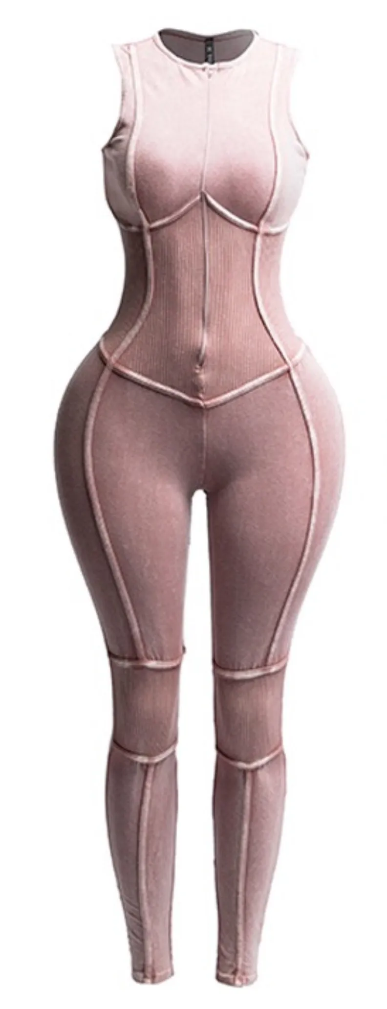 “Jaded” Mineral Wash Jumpsuit