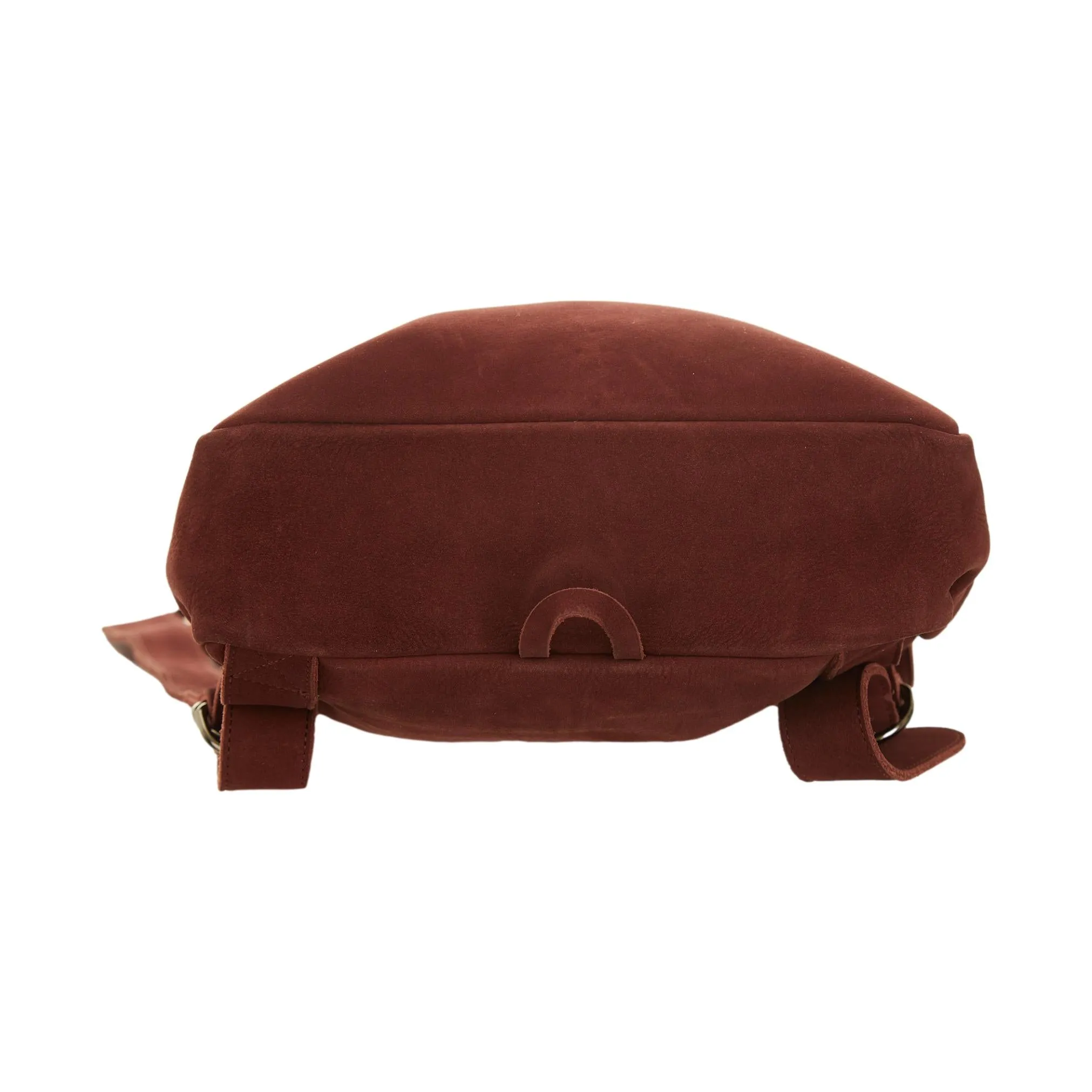 Jean Paul Gaultier Burgundy Suede Backpack