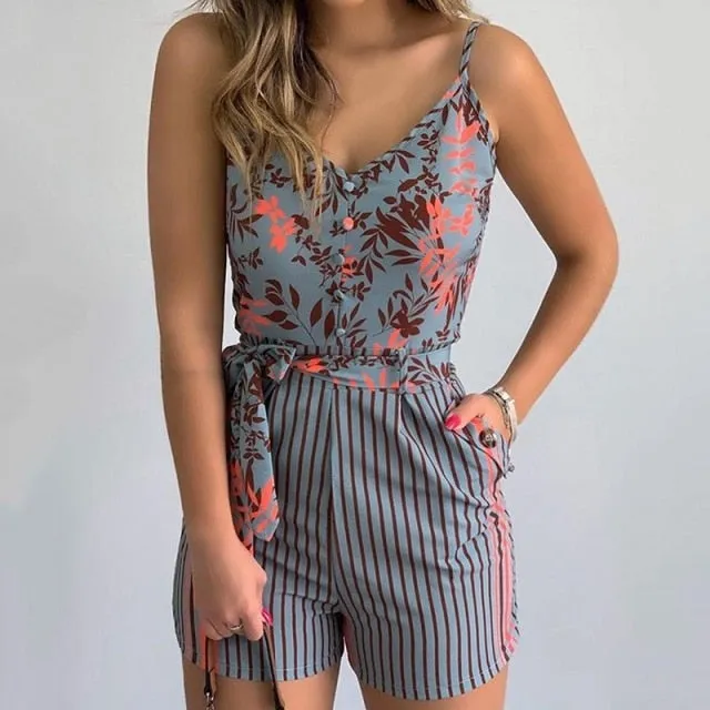 Jumpsuit Casual V-Neck Rompers