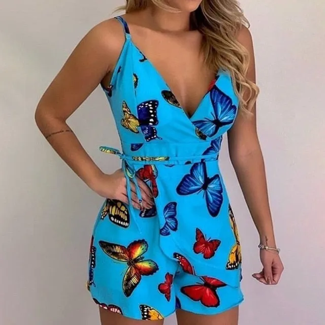 Jumpsuit Casual V-Neck Rompers