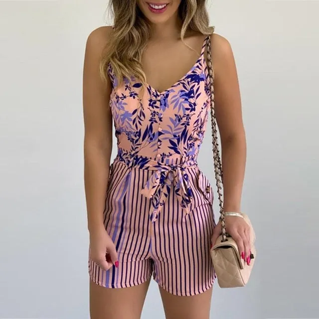 Jumpsuit Casual V-Neck Rompers