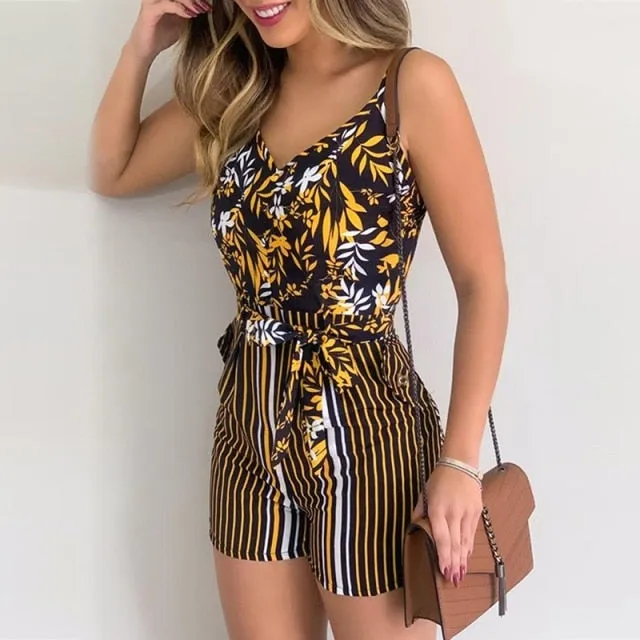 Jumpsuit Casual V-Neck Rompers