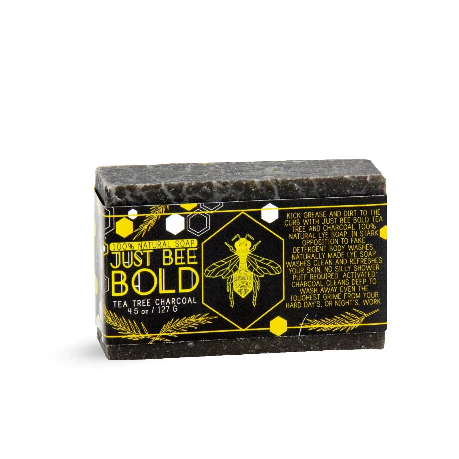 Just Bee Bold Soap - Tea Tree Charcoal