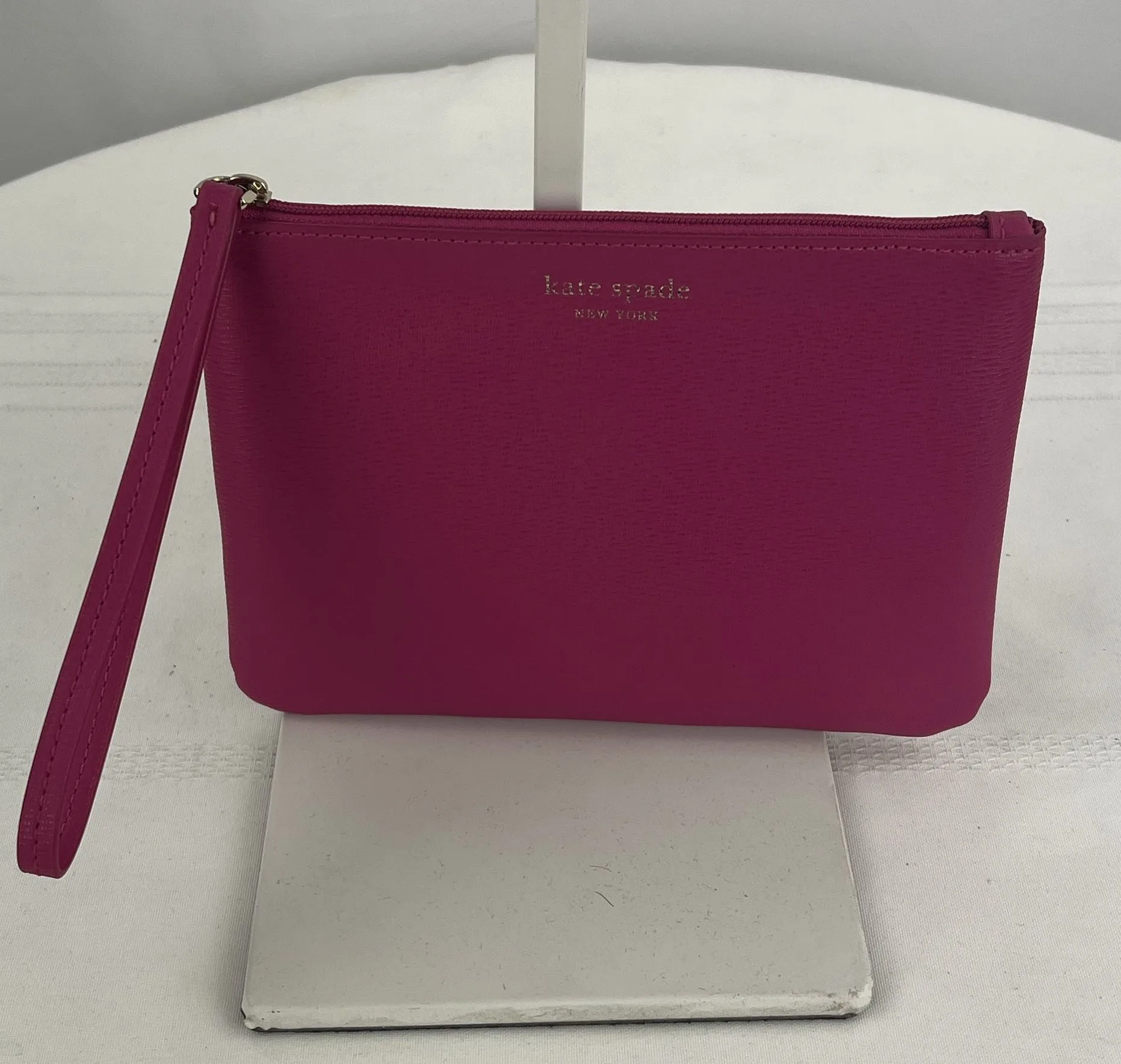 Kate Spade Women's Hot Pink Keaton Soft Milling Wristlet /Clutch NWT