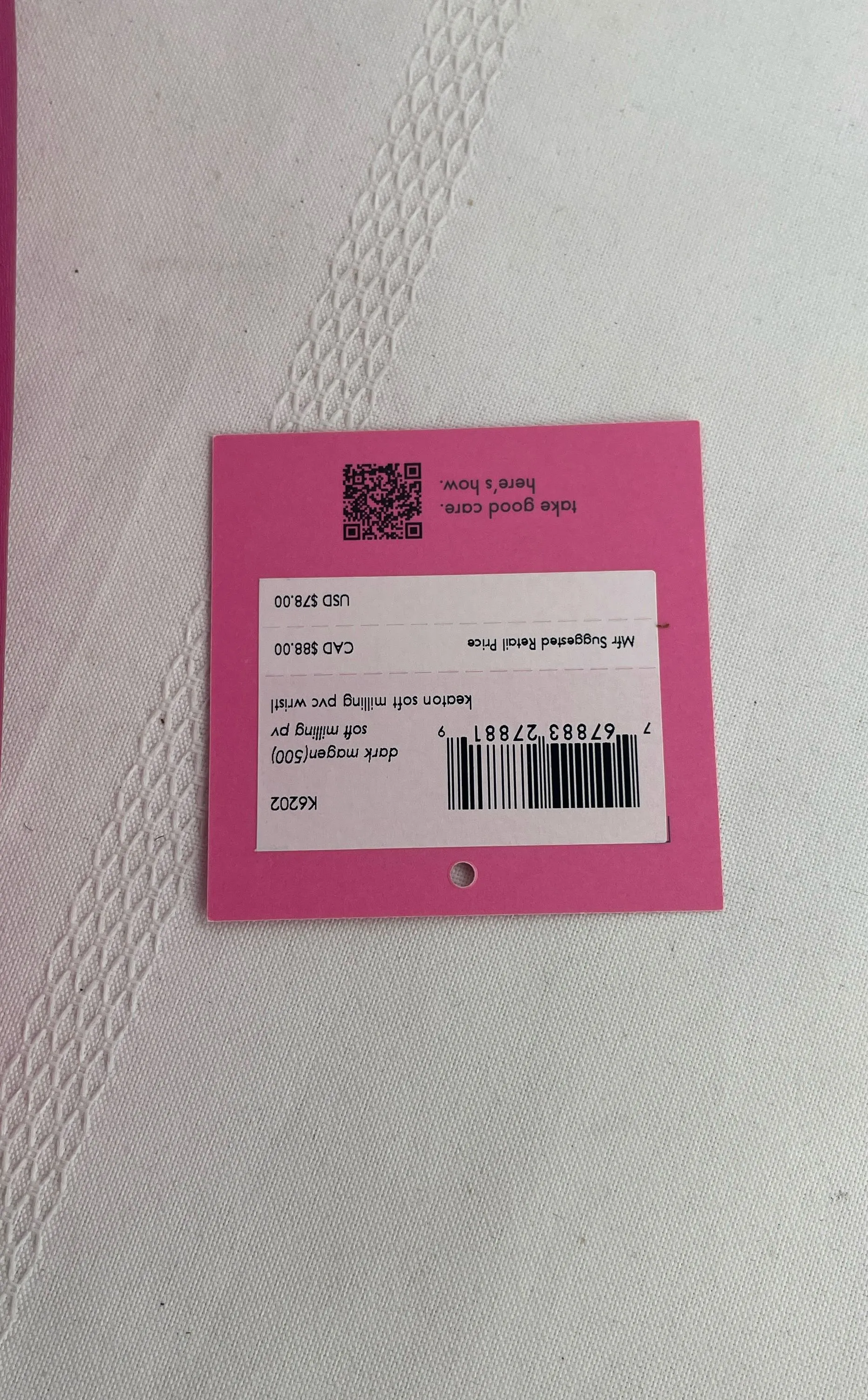 Kate Spade Women's Hot Pink Keaton Soft Milling Wristlet /Clutch NWT