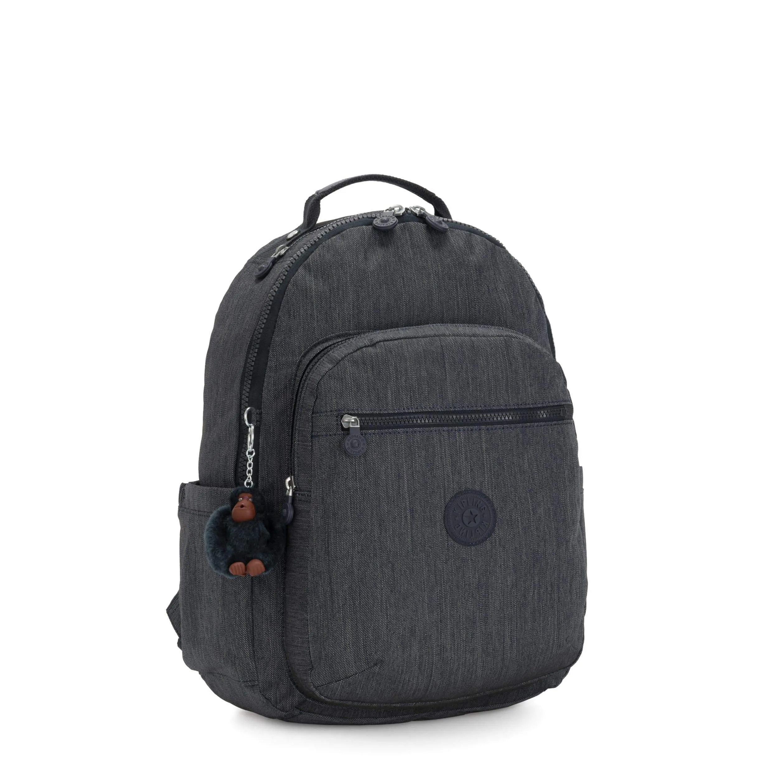 Kipling-Seoul-Large backpack (with laptop protection)-Marine Navy-I5179-58C