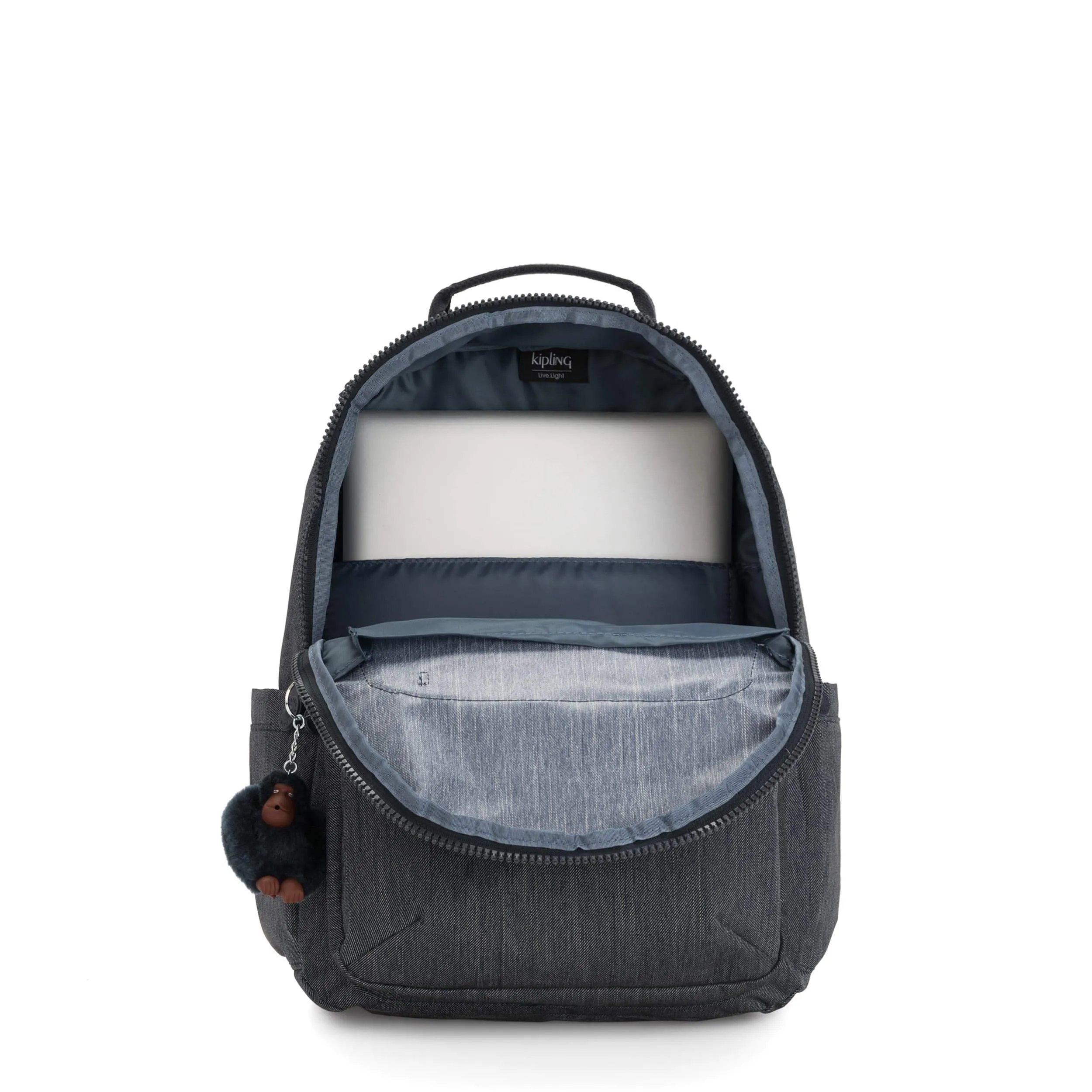 Kipling-Seoul-Large backpack (with laptop protection)-Marine Navy-I5179-58C