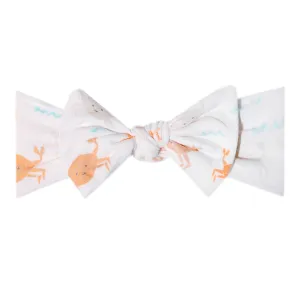 Knit Headband Bow - Tide