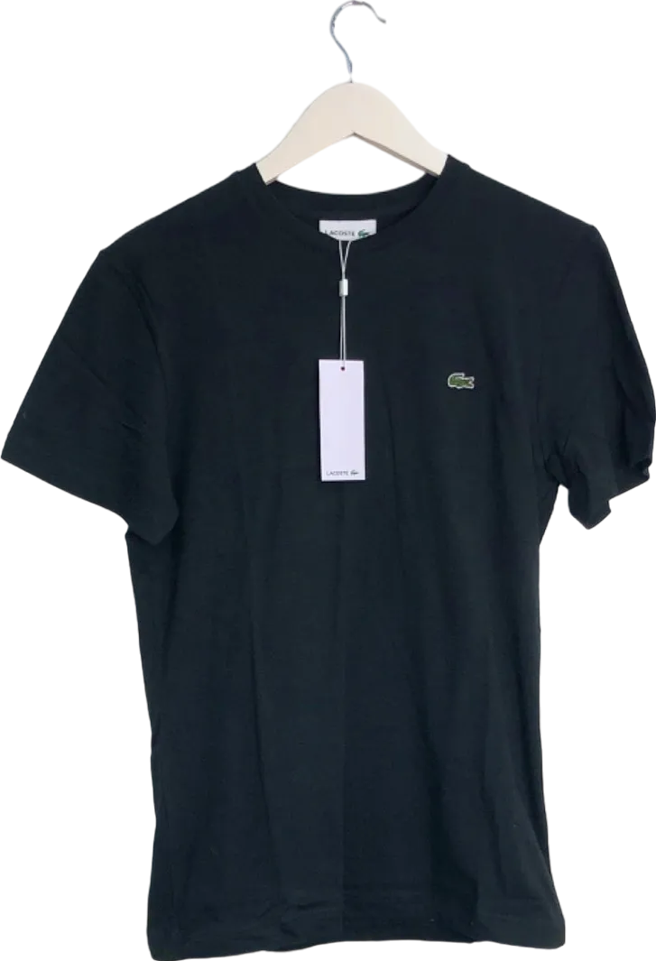 Lacoste Black Short Sleeve T-Shirt UK Size 3 UK S