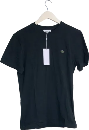 Lacoste Black Short Sleeve T-Shirt UK Size 3 UK S