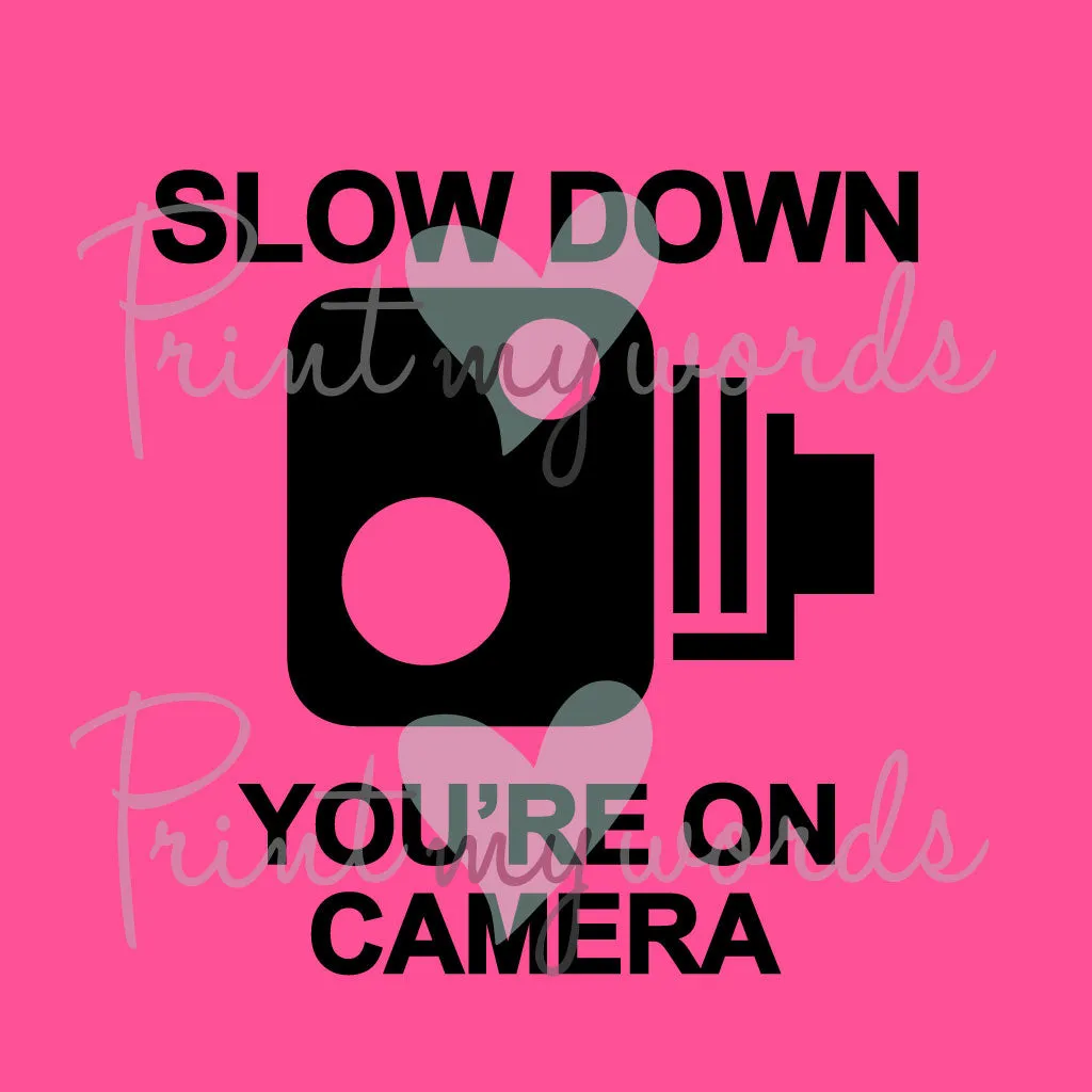 Ladies Hi-Vis Kensington Jacket - SLOW DOWN YOU'RE ON CAMERA