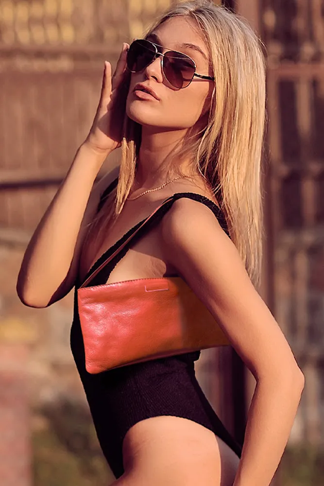 Lady Handbag in Tangerine