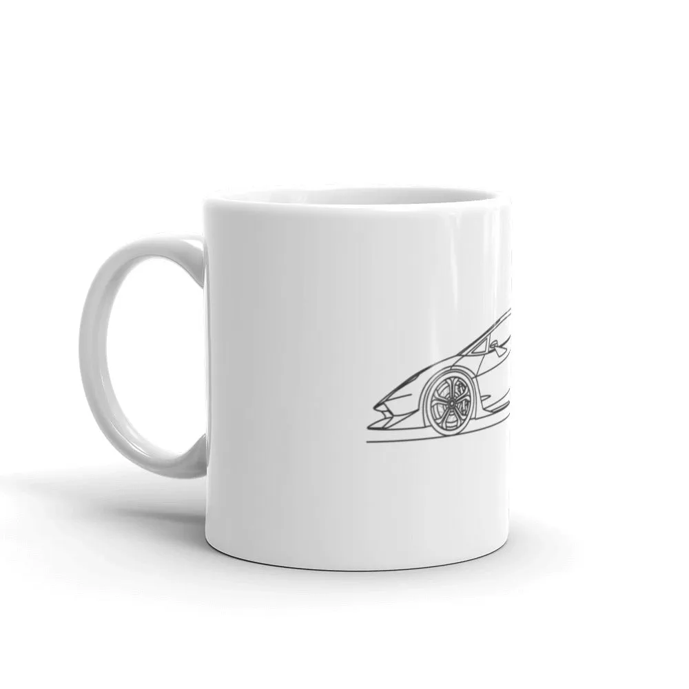 Lamborghini Sesto Elemento Silhouette Mug