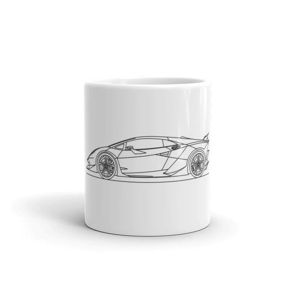 Lamborghini Sesto Elemento Silhouette Mug