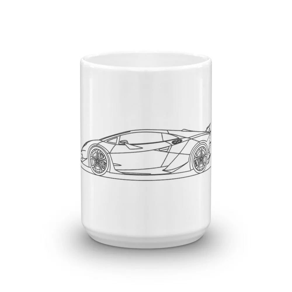 Lamborghini Sesto Elemento Silhouette Mug