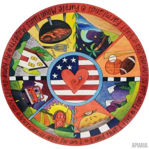 Land That I Love Lazy Susan by Sticks, Kitchen, dining table art