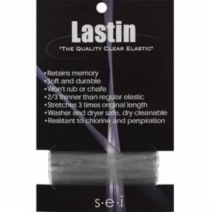Lastin Clear Elastic 1/2" 4 yd