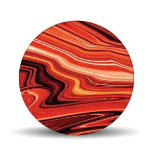 Lava Flow <br>Glass Table Spinner 17.75"