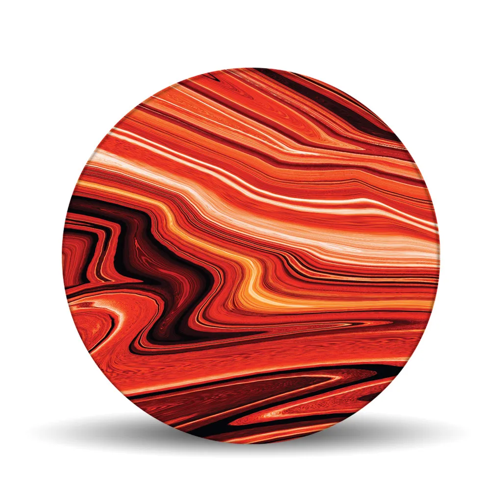 Lava Flow <br>Glass Table Spinner 17.75"