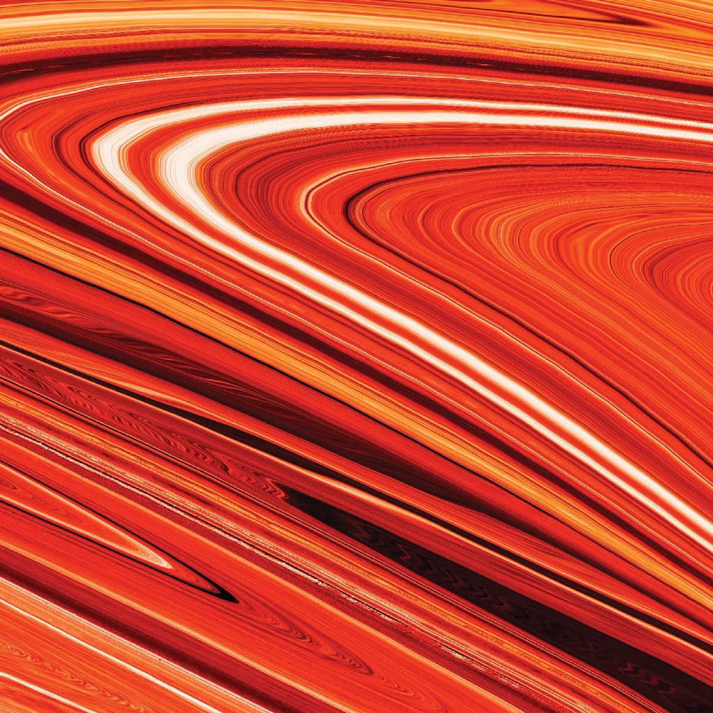 Lava Flow <br>Glass Table Spinner 17.75"