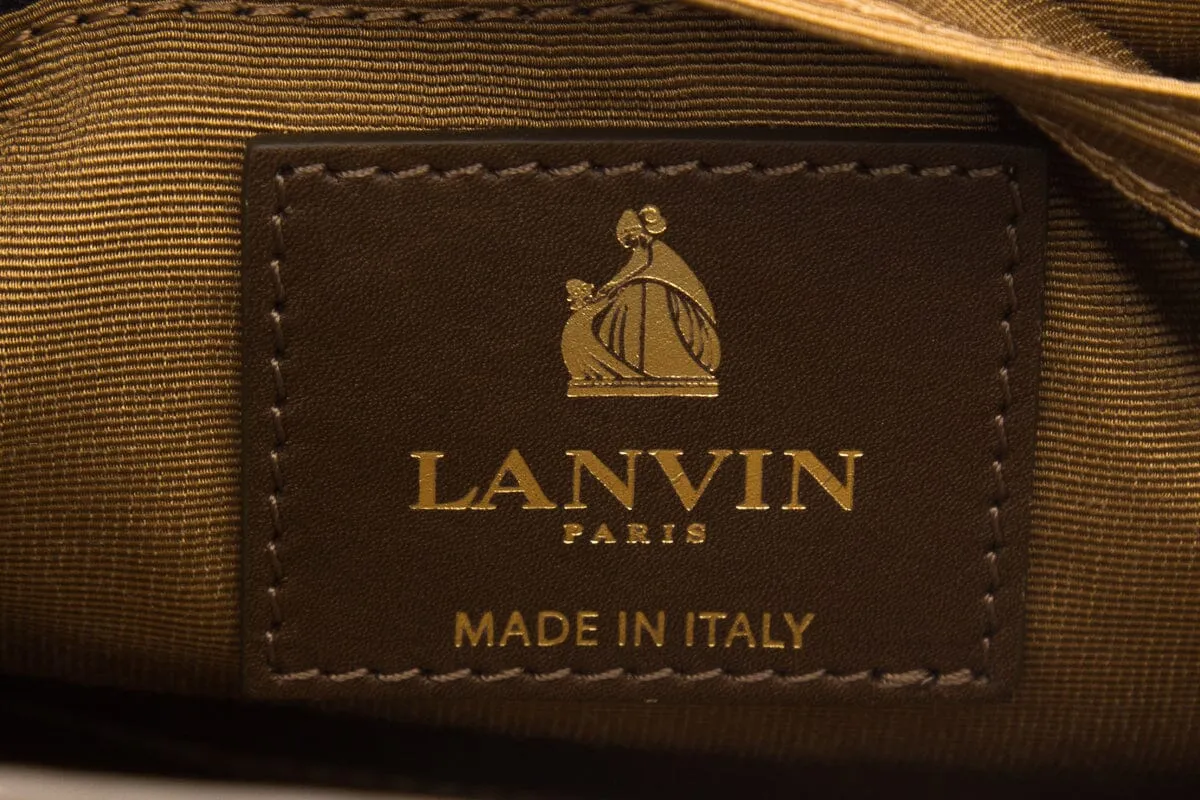 Lavin Paris Brown & Grey Leather Shoulder Bag