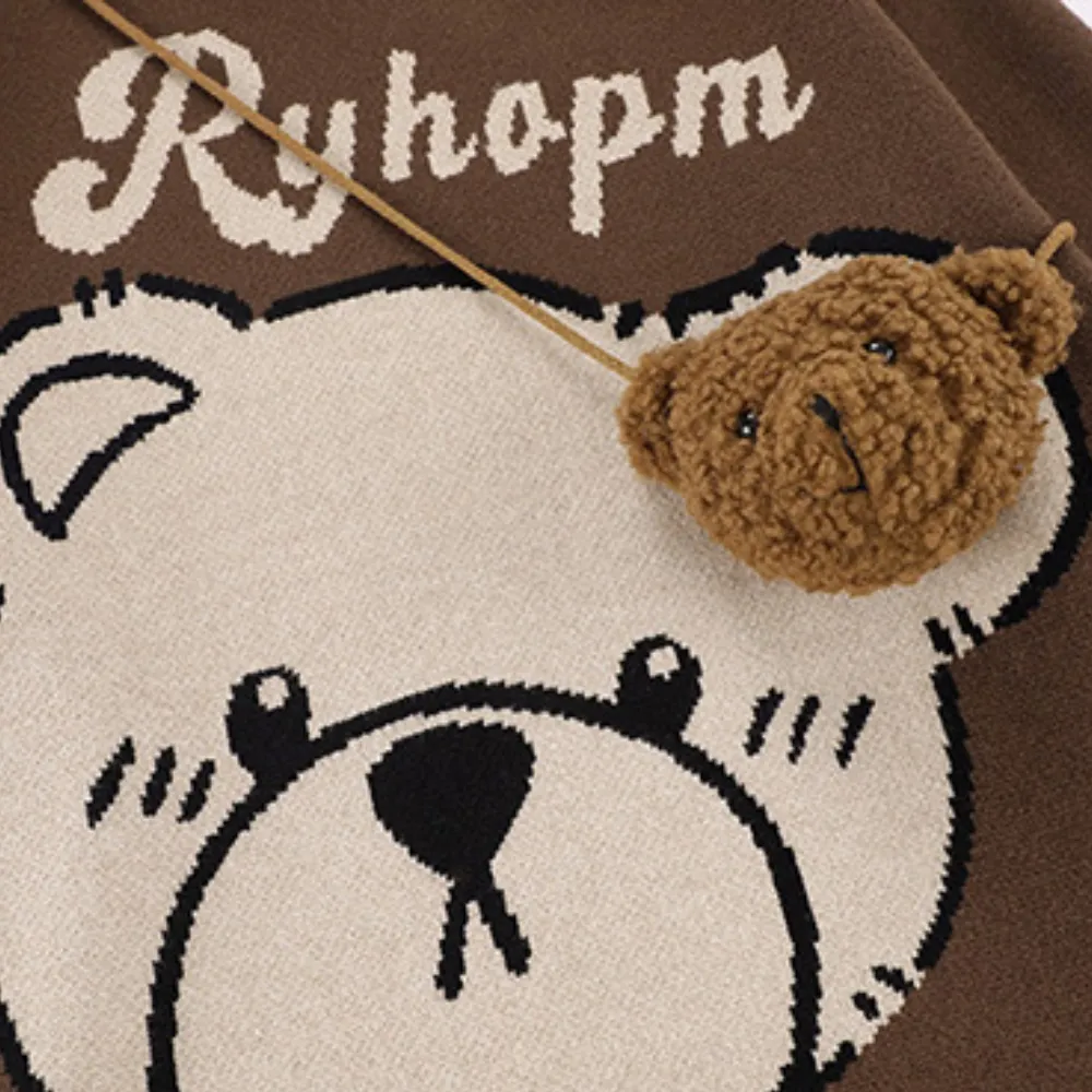 Lazy Bear Knitted Sweater