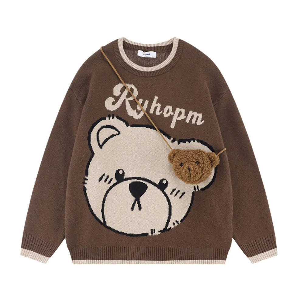 Lazy Bear Knitted Sweater