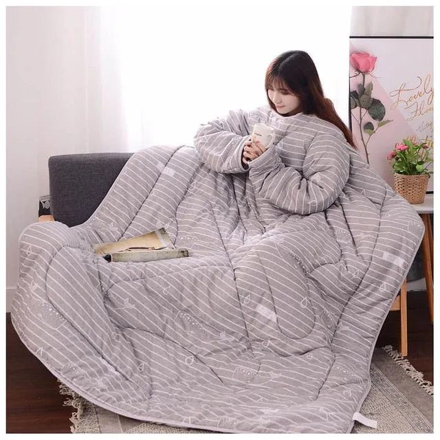 Lazy Blanket with Sleeves