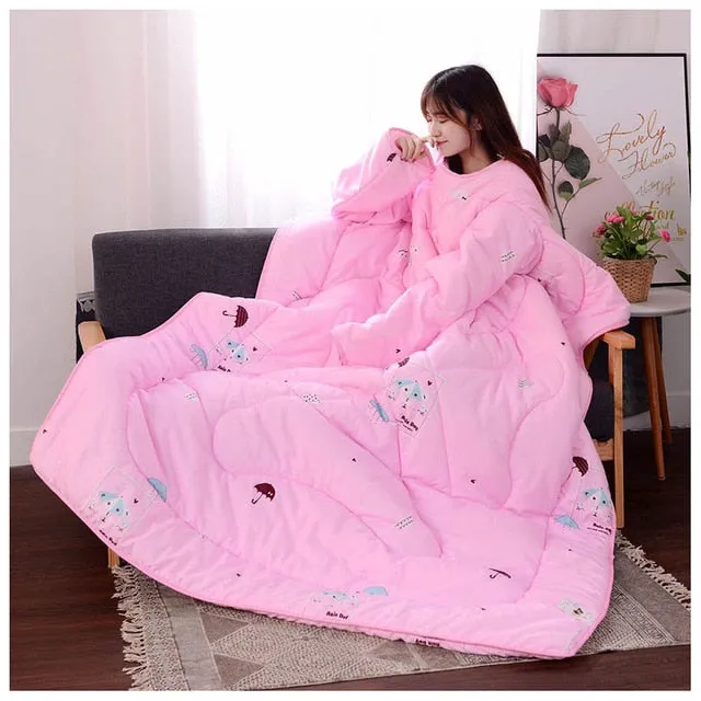 Lazy Blanket with Sleeves