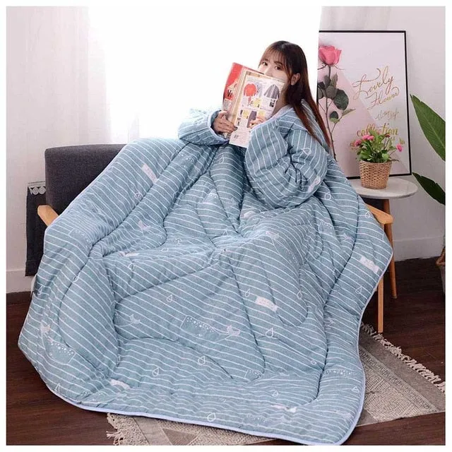 Lazy Blanket with Sleeves