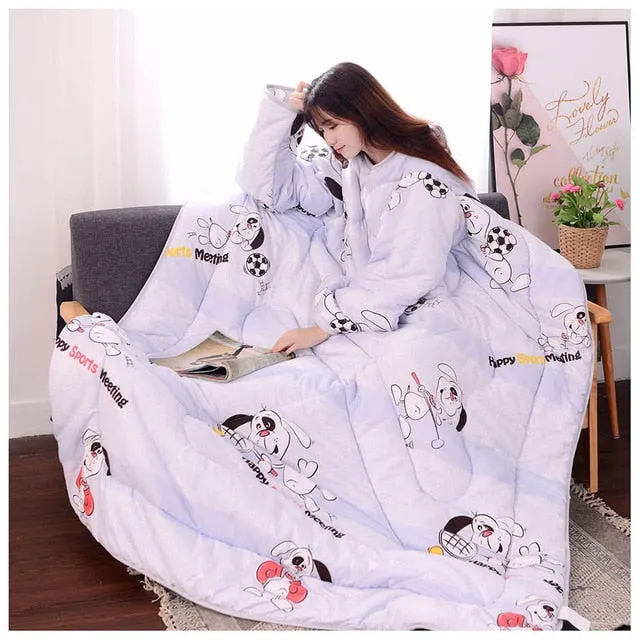 Lazy Blanket with Sleeves