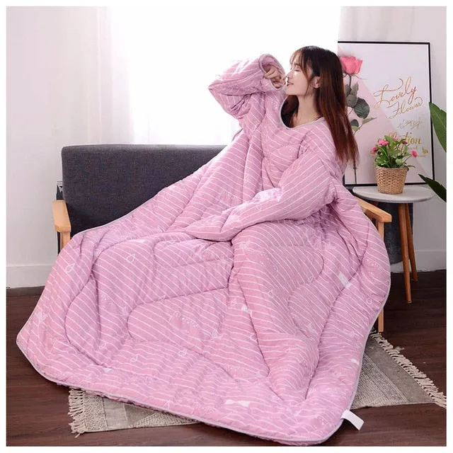 Lazy Blanket with Sleeves