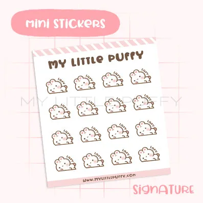 Lazy Bunny Planner Sticker