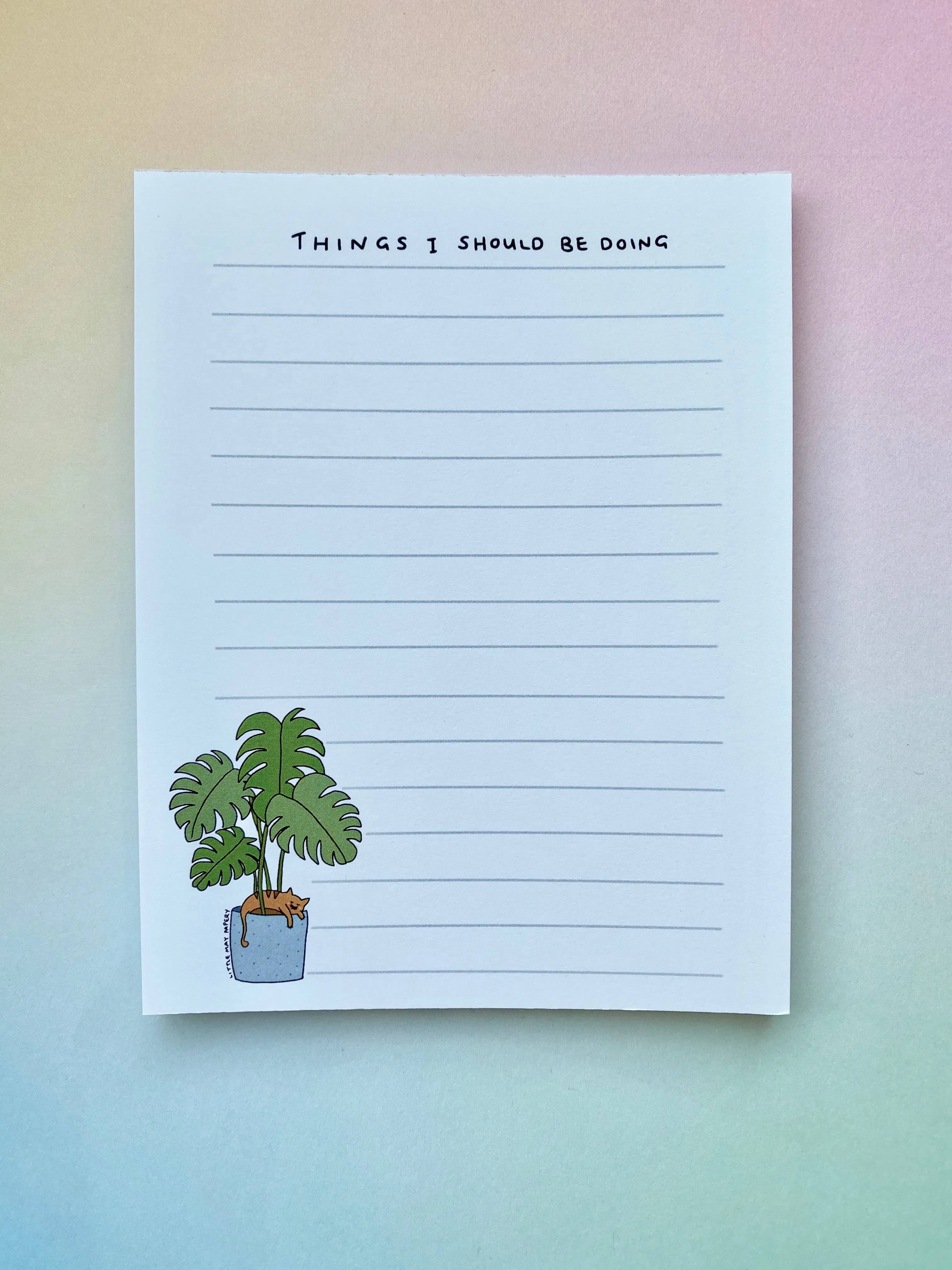 Lazy Cat Notepad