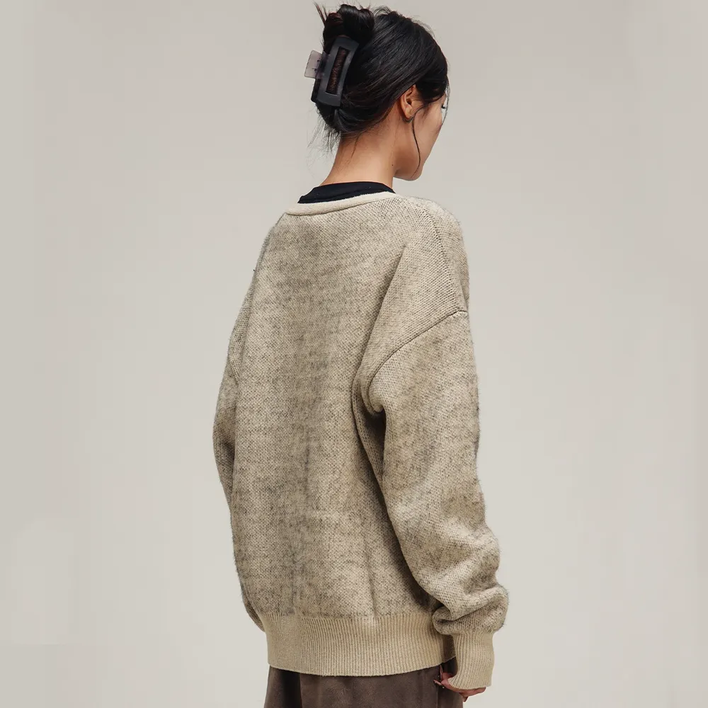 Lazy Letter Knit Cardigan