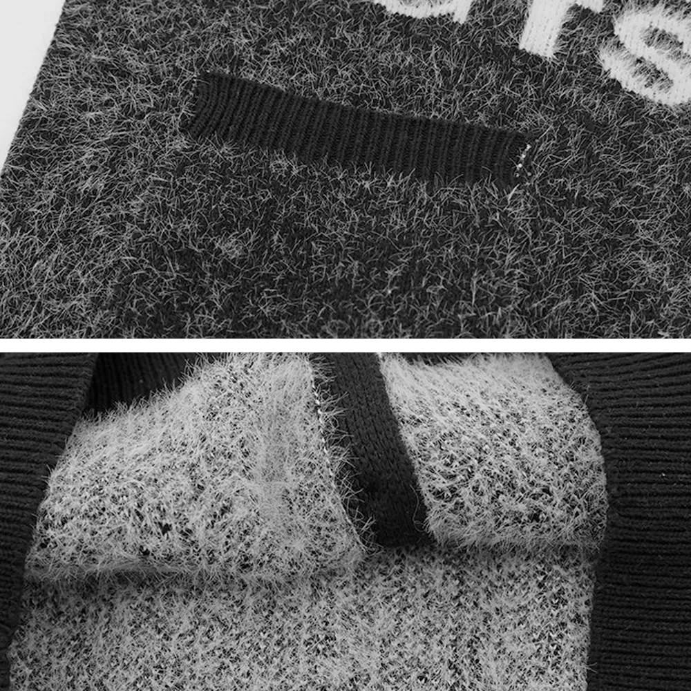 Lazy Letter Knit Cardigan