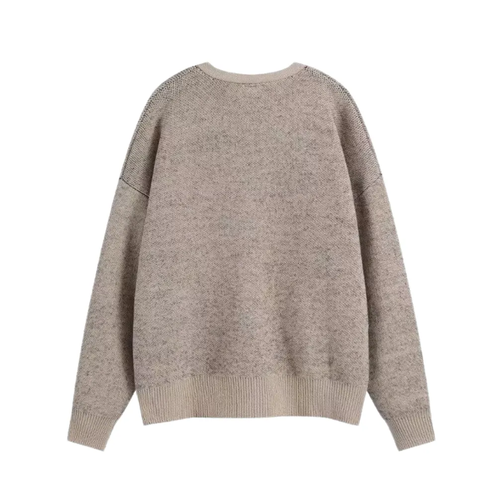 Lazy Letter Knit Cardigan
