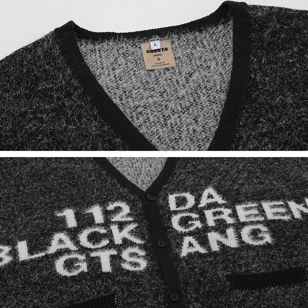 Lazy Letter Knit Cardigan