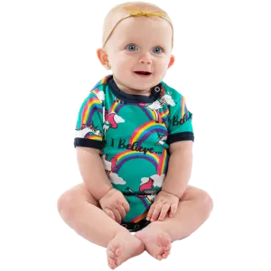 Lazy One Infant Unicorn Onesie